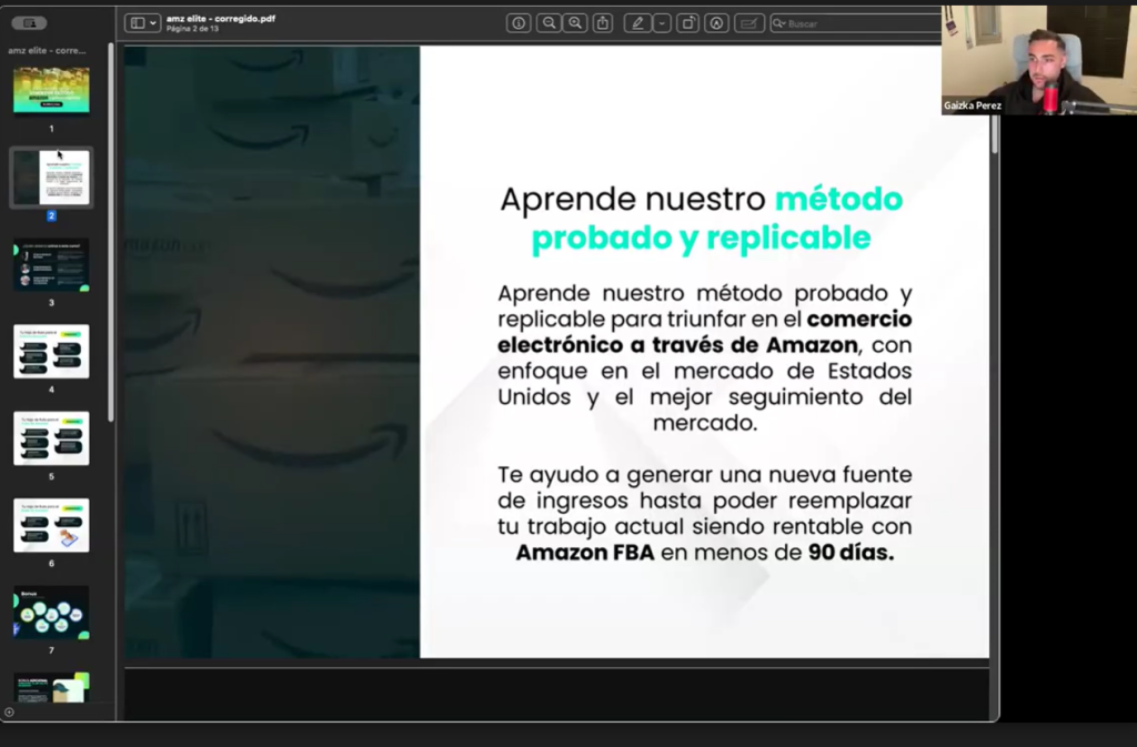 Monetizar negocios online vendiendo en Amazon FBA.