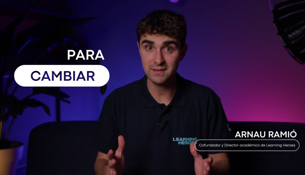 Arnau Ramió es el director académico y cofundador de la academia online Learning Heroes.